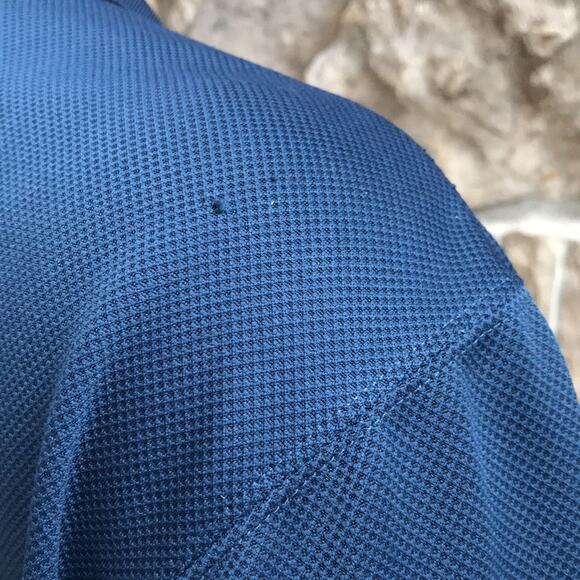 Columbia Omni Shade Polo Short Sleeve Blue Shirt Men's Size Large - Picture 7 of 9